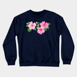 Impatiens - Pink Impatiens with Buds Crewneck Sweatshirt